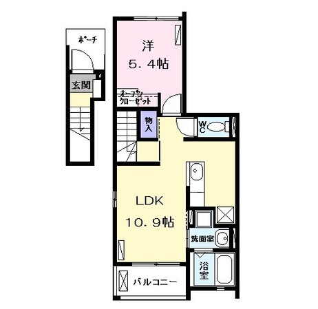 コーポ宮東の物件間取画像